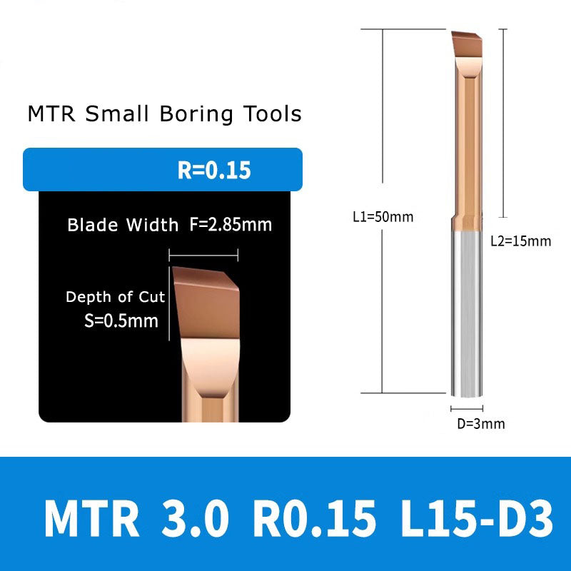4050 MTR small diameter boring cutter tungsten steel alloy small aperture MTR boring cutter boring cutter milling cutter inner hole cutter seismic resistant micro turning tool Shandong Denso Pricision Tools Co.,Ltd.